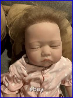 Otard sleeping REBORN DOLL WEIGHTED, Realistic Features Red Hair/Fair Skin