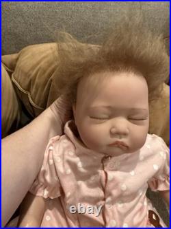 Otard sleeping REBORN DOLL WEIGHTED, Realistic Features Red Hair/Fair Skin