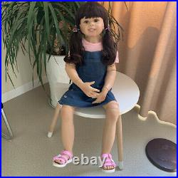 Oversize Reborn Toddler Girls Reborn Doll 39 Real Life Reborn Baby Dolls Stand