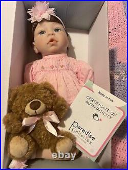 PARADISE GALLERIES DOLL WEIGHTED Pretty in Pink 20 Vinyl Soft Body Baby RETIRED