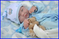 PJs BUNNY BERENGUER LA NEWBORN MANY EXTRAS BABY BOY DOLL FOR REBORN / PLAY