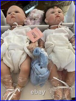 Paradise Galleries Baby Dolls Mary And Aiden NIB Reborn