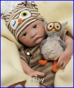 Paradise Galleries HOOT! HOOT! Newborn Realistic Handmade Boy Reborn Baby Doll