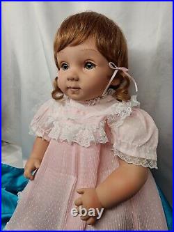 Pat Secrist Doll Flower 20 Vinyl Weighted Baby Doll 20 Wears 0-3 Month Cloths