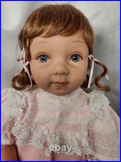 Pat Secrist Doll Flower 20 Vinyl Weighted Baby Doll 20 Wears 0-3 Month Cloths