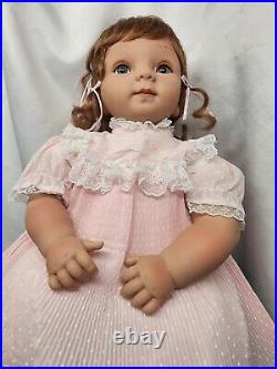 Pat Secrist Doll Flower 20 Vinyl Weighted Baby Doll 20 Wears 0-3 Month Cloths