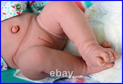 Perfect Cute Baby Girl! Berenguer Lifelike Reborn Preemie 14 Pacifier Bottle ++