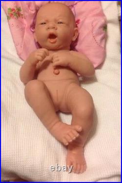 Perfect Cute Baby Girl! Berenguer Lifelike Reborn Preemie 14 Pacifier Bottle ++