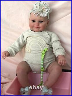 Pinky Lifelike Reborn Baby Dolls 20 inches Soft Vinyl Realistic Newborn Baby