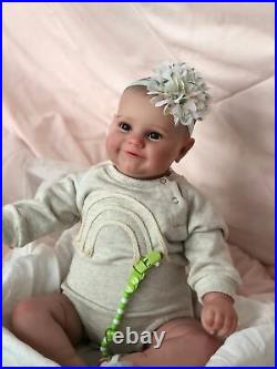 Pinky Lifelike Reborn Baby Dolls 20 inches Soft Vinyl Realistic Newborn Baby