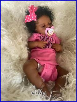 Pinky Reborn Baby Doll Black Girl 20 Inch Realistic Newborn Baby Dolls Realis Pinky Reborn Baby Doll Black Girl 20 Inch Realistic Newborn Baby Dolls Realis