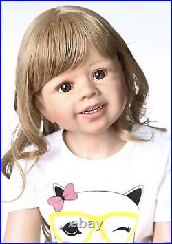 Pinky Reborn Toddler Doll Baby Girl 39H Doris Masterpiece Series Vinyl Silicone