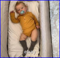 Pinky Reborn Toddler Dolls 28Inch Boys Realistic Look Real Silicone with Clothes
