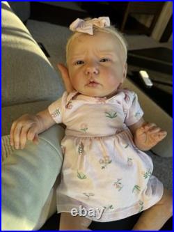 Pre-owned Ellie Sue Reborn Baby Doll with Box Opening and COA