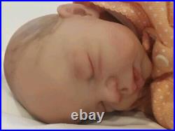 Preemie Baby Vinyl With Cloth Body Realistic Baby 14 3.2 lbs Newborn Sleeping