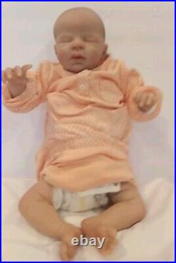 Preemie Baby Vinyl With Cloth Body Realistic Baby 14 3.2 lbs Newborn Sleeping