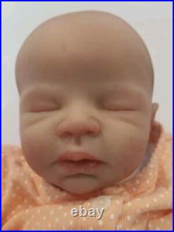 Preemie Baby Vinyl With Cloth Body Realistic Baby 14 3.2 lbs Newborn Sleeping