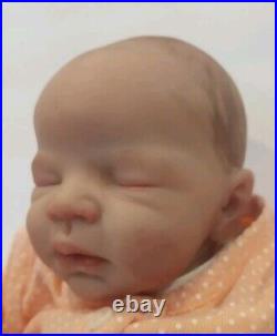 Preemie Baby Vinyl With Cloth Body Realistic Baby 14 3.2 lbs Newborn Sleeping