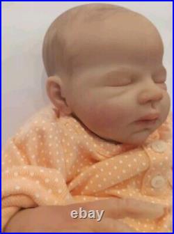 Preemie Baby Vinyl With Cloth Body Realistic Baby 14 3.2 lbs Newborn Sleeping