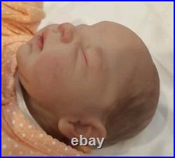 Preemie Baby Vinyl With Cloth Body Realistic Baby 14 3.2 lbs Newborn Sleeping