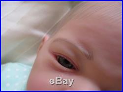 Pretty Reborn Baby Girl Doll with open eyes by #RebornBabyDollArtUK