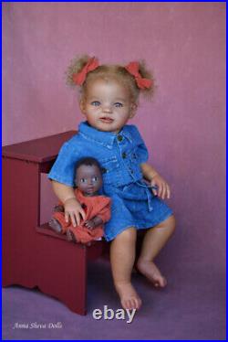 Prototype reborn toddler Solane lifelike art baby doll by Anna Sheva IIORA