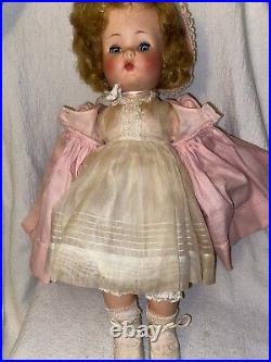 RARE1954 MADAME ALEXANDER BONNIE BABY 16 VINYL DOLL WithSLEEP EYES & ROOTED HAIR