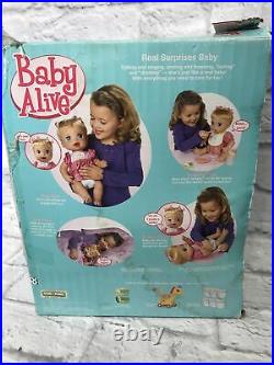 RARE COMPLETE Real Surprises Baby Alive GOOD CONDITION Unopened Diapers Food SFJ