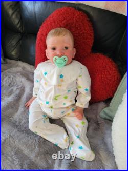 REALISTIC REBORN BABY DOLL SWEET PEA AWAKE (LAURA LEE EAGLES) 26 Inches REALISTIC REBORN BABY DOLL SWEET PEA AWAKE (LAURA LEE EAGLES) 26 Inches