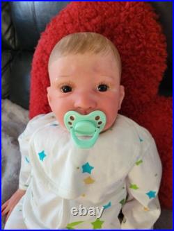 REALISTIC REBORN BABY DOLL SWEET PEA AWAKE (LAURA LEE EAGLES) 26 Inches REALISTIC REBORN BABY DOLL SWEET PEA AWAKE (LAURA LEE EAGLES) 26 Inches