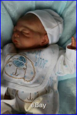 REBORN BABY BOY DOLL 14 PREMATURE BY ARTIST OF 9yrs MARIE AT SUNBEAMBABIES GHSP