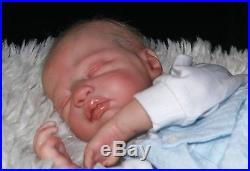 Reborn Baby Boy Lane Doll Vinyl Real Live Hand Painted Weighted Rooted Mohair