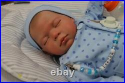 REBORN BABY DOLL CARTER 7lbs CHILD SAFE, OUTFITS VARY, ARTIST 9yrs SUNBEAMBABIES
