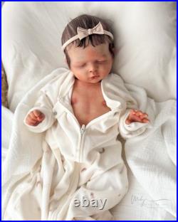 REBORN BABY DOLL Luisa by Olga Auyer Newborn Rooted Hair COA Artist Made