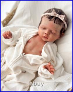 REBORN BABY DOLL Luisa by Olga Auyer Newborn Rooted Hair COA Artist Made