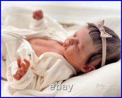REBORN BABY DOLL Luisa by Olga Auyer Newborn Rooted Hair COA Artist Made