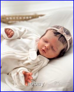 REBORN BABY DOLL Luisa by Olga Auyer Newborn Rooted Hair COA Artist Made