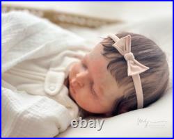 REBORN BABY DOLL Luisa by Olga Auyer Newborn Rooted Hair COA Artist Made