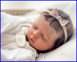 REBORN BABY DOLL Luisa by Olga Auyer Newborn Rooted Hair COA Artist Made