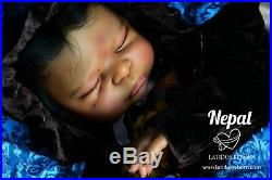 REBORN BABY DOLL NEPAL from Kit LeeLou- Artist Irene Golden-ETHNIC BLASIAN DOLL