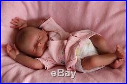 REBORN BABY DOLL PREEMIE 15 PREMATURE FAITH BONEHAM, ARTIST OF 9yrs MARIE GHSP