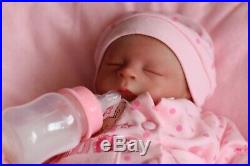 REBORN BABY DOLL PREEMIE 15 PREMATURE FAITH BONEHAM, ARTIST OF 9yrs MARIE GHSP