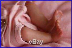 REBORN BABY DOLL PREEMIE 15 PREMATURE FAITH BONEHAM, ARTIST OF 9yrs MARIE GHSP