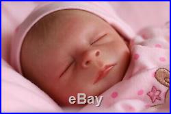 REBORN BABY DOLL PREEMIE 15 PREMATURE FAITH BONEHAM, ARTIST OF 9yrs MARIE GHSP