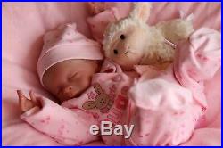 REBORN BABY DOLL PREEMIE 15 PREMATURE FAITH BONEHAM, ARTIST OF 9yrs MARIE GHSP