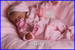 REBORN BABY DOLL PREEMIE 15 PREMATURE FAITH BONEHAM, ARTIST OF 9yrs MARIE GHSP