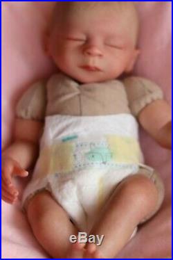 REBORN BABY DOLL PREEMIE 15 PREMATURE FAITH BONEHAM, ARTIST OF 9yrs MARIE GHSP