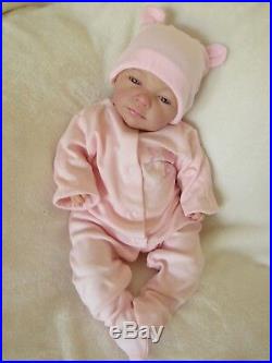 REBORN BABY GIRL DOLL, Beautiful Vicky 18 newborn by UK Artist BabyDollArtUK