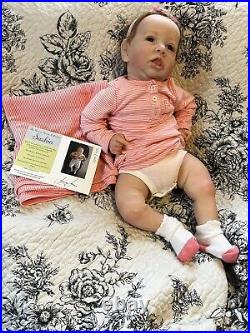 REBORN BABY SASKIA BY BONNIE BROWN COLLECTION With SIGNED LOA