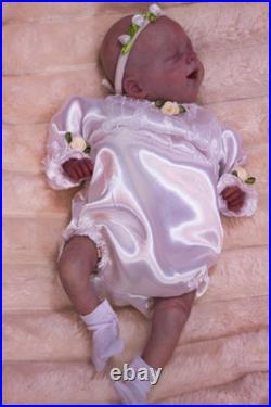 REBORN Baby Doll ASLEEP FAKE baby Vinyl Child Lifelike Doll Realistic A. Mari